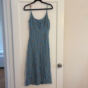 ASTR The Label Blue Floral Midi